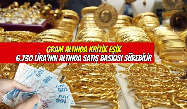 Gram altında satış baskısı sürüyor: Gözler kritik seviyelerde!
