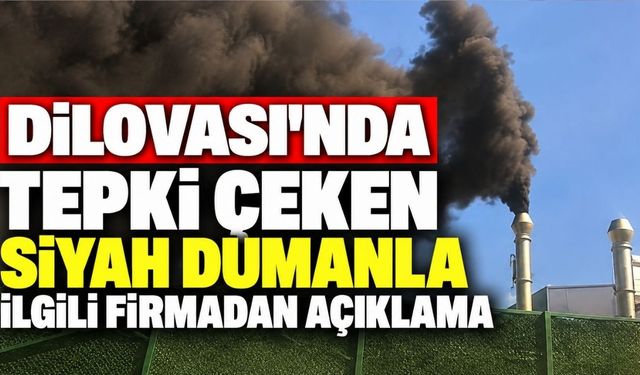 Dilovası’nda tepki çeken siyah dumanla ilgili firmadan açıklama