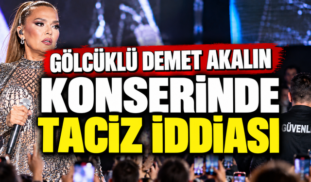 Gölcüklü Demet Akalın konserinde taciz iddiası