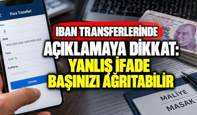 IBAN transferlerinde açıklamaya dikkat: Yanlış ifade başınızı ağrıtabilir