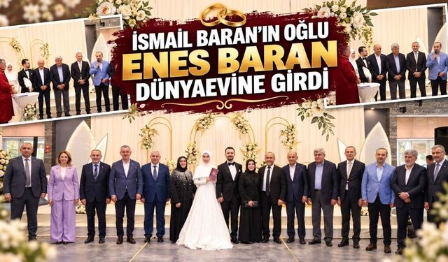 İsmail Baran’ın oğlu Enes Baran dünyaevine girdi