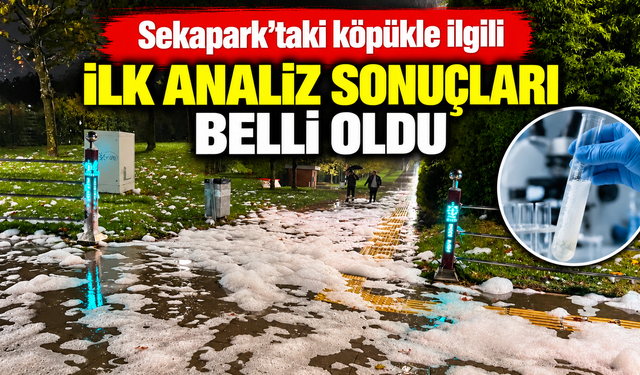 Sekapark’taki köpükle ilgili ilk analiz sonuçları belli oldu