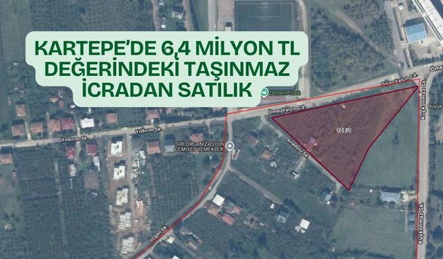 Kartepe’de 6,4 milyon TL değerindeki taşınmaz icradan satışa çıkıyor
