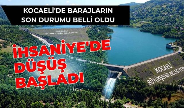 Kocaeli'de Barajların Son Durumu Belli Oldu: İhsaniye'de Düşüş