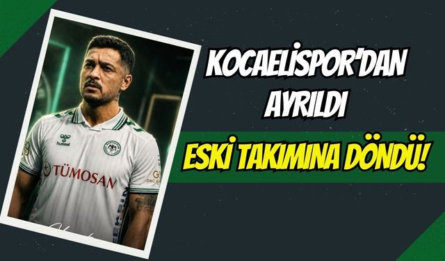 Kocaelispor'dan Ayrılmıştı, Eski Takımına Döndü
