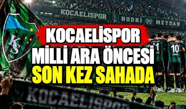Kocaelispor milli ara öncesi son kez sahada