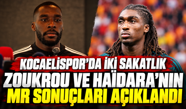 Kocaelispor’da iki sakatlık: Zoukrou ve Haïdara’nın MR sonuçları açıklandı