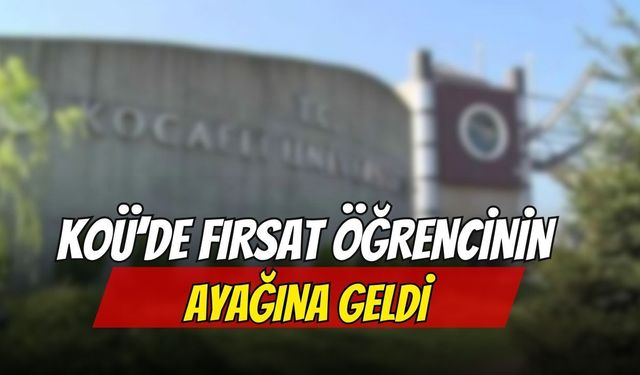 KOÜ’de Fırsat Öğrencinin Ayağına Geldi