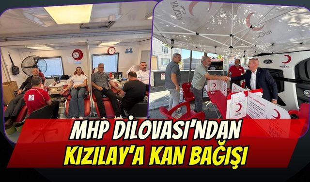 MHP Dilovası’ndan Kızılay’a Kan Bağışı