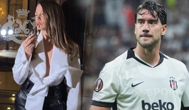 Beşiktaş'ın yıldız golcüsü Dusan Vlahovic'ten Serenay Sarıkaya'ya sosyal medya sürprizi