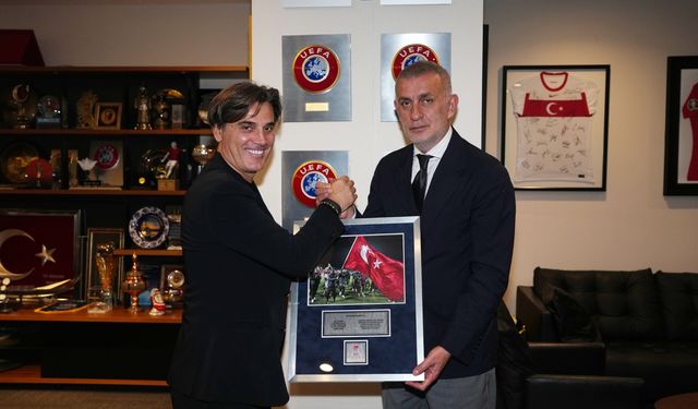 TFF Başkanı Hacıosmanoğlu ile Montella buluştu!