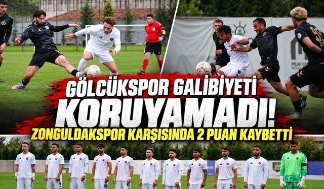 Gölcükspor galibiyeti koruyamadı! Zonguldakspor karşısında 2 puan kaybetti
