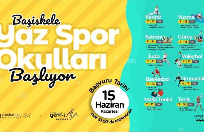 Başiskele'de Yaz Spor Okulları Kayıtları Başlıyor: 10 Branşta Tamamen Ücretsiz Eğitim!