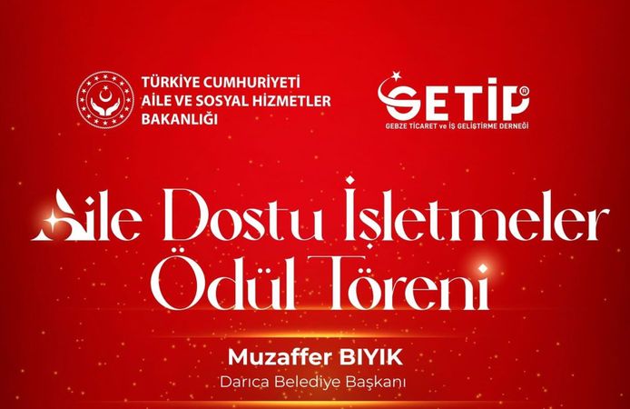 Darıca'da 'Aile Dostu İşletmeler' Ödül Töreni