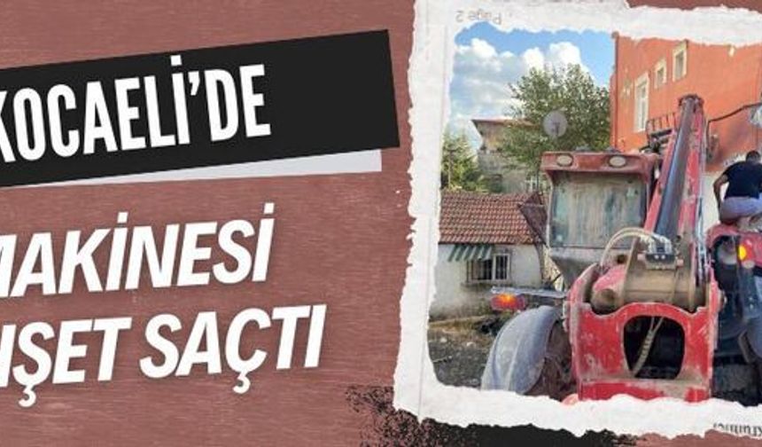 Kontrolden çıkan iş makinesi Körfez’i savaş alanına çevirdi