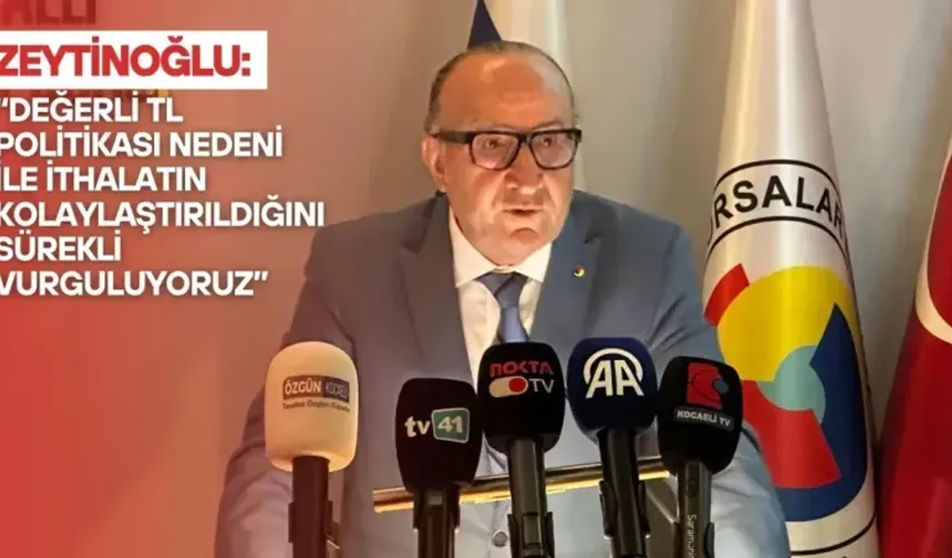 Zeytinoğlu: "Değerli TL politikası nedeni ile ithalatın kolaylaştırıldığını sürekli vurguluyoruz"