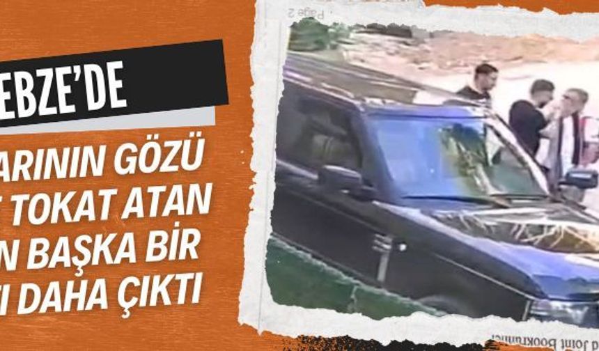 Gebze’de çocuklarının önünde babaya tokat atan zanlının ikinci suçu çıktı