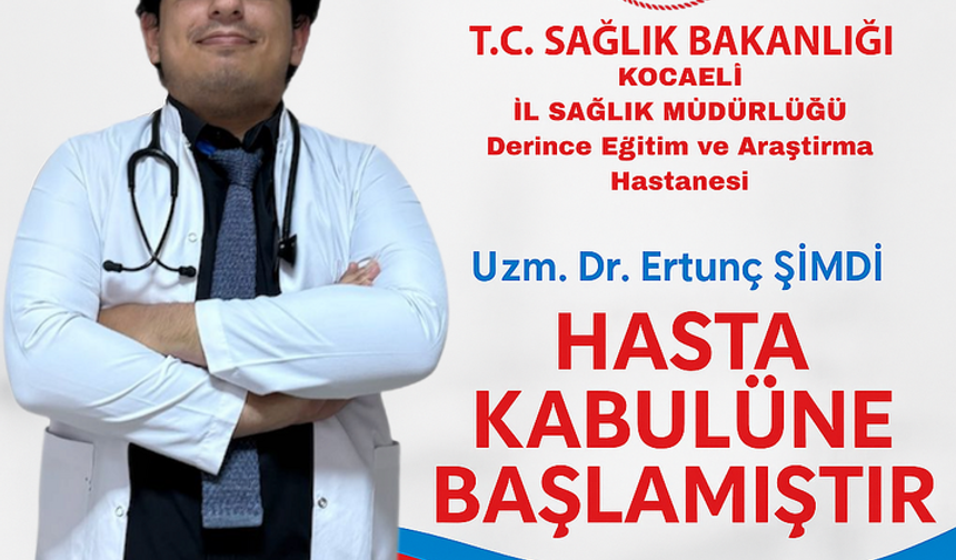SBÜ Derince Eğitim ve Araştırma Hastanesine Yeni İç Hastalıkları Uzmanı