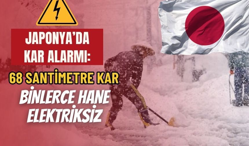Japonya’da Alarm: Hokkaido’da 68 Santimetre Kar Yağdı