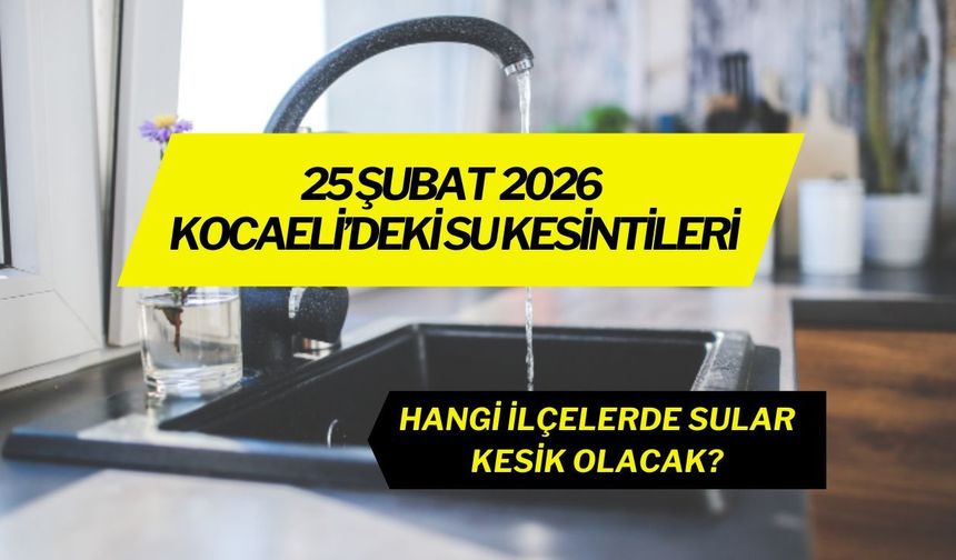 Kocaeli'de Hangi İlçelerde Su yok?