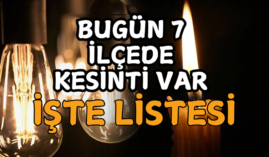 Kocaeli'de Cumartesi günü büyük elektrik kesintisi: 7 ilçe karanlıkta kalacak!