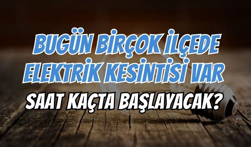 Kocaeli'de Dev Elektrik Kesintisi: Hangi 8 İlçede Olmayacak?