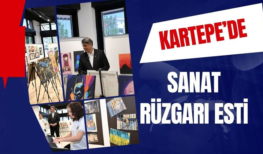 Kartepe’de Sanat Rüzgarı: “Gençlerin Renkleri” Sergisi Açıldı