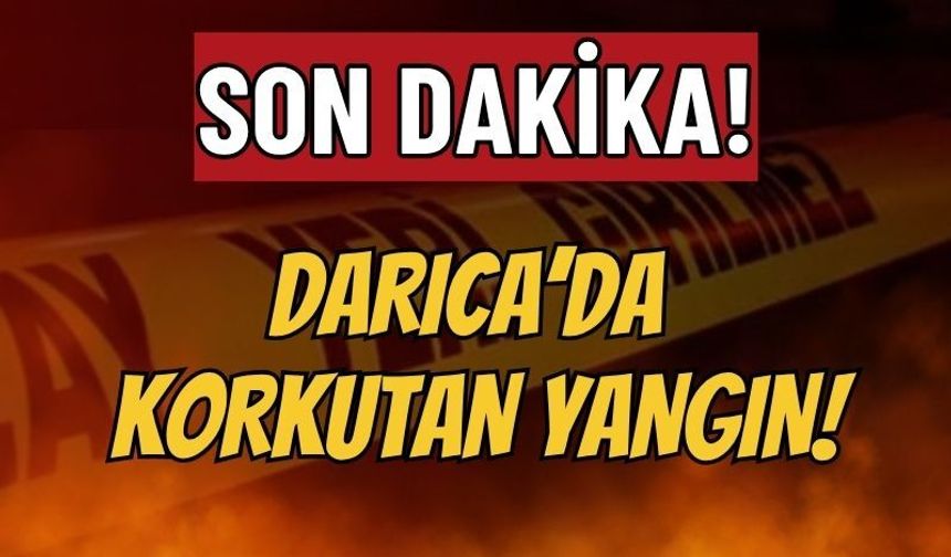 Darıca Sancaktepe’den Görülen Korkutan Yangın! Peş Peşe Patlama Sesleri Bölgeyi Ayağa Kaldırdı