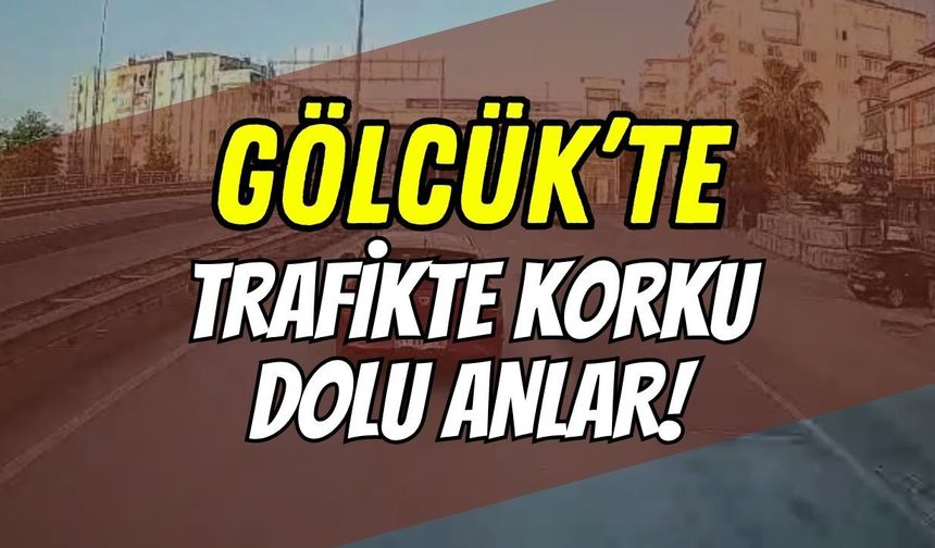 Gölcük'te Trafikte Korku Dolu Anlar: Yan Yoldan Ana Yola Kontrolsüz Atlayan Sürücü Ucuz Atlatıldı