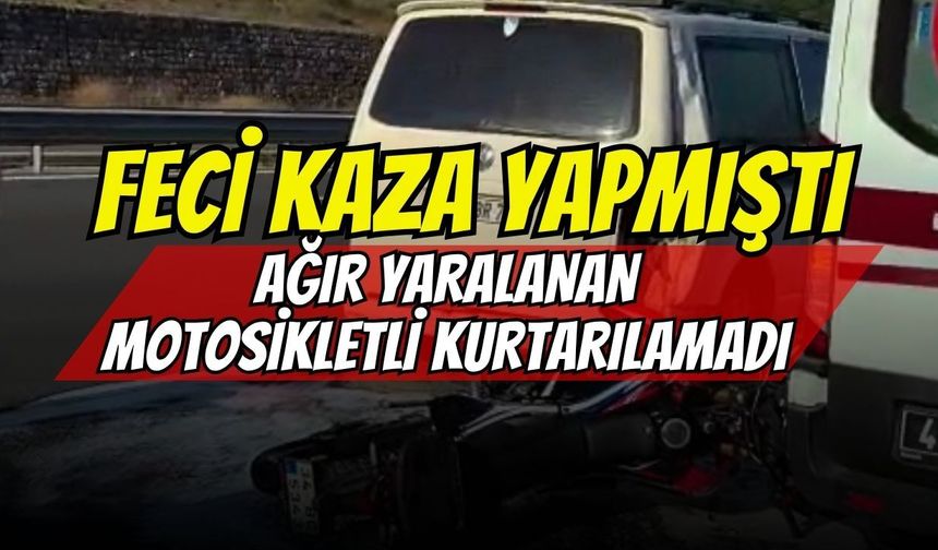 Kuzey Marmara Otoyolu'ndaki feci kazadan acı haber: Ağır yaralanan motosikletçi kurtarılamadı!