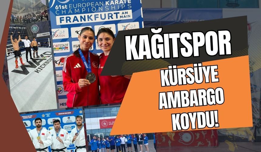 Kocaeli Kağıtspor Durdurulamıyor! Dünyayı Sallayan Mavi-Beyazlılar Kürsüye Ambargo Koydu