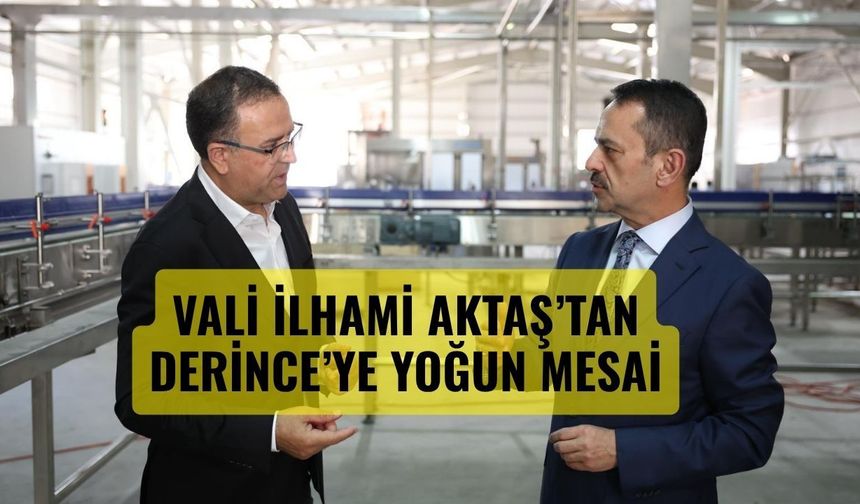 Derince'de Vali Hareketliliği: İlhami Aktaş İlçedeki Kamu Yatırımlarını Denetledi