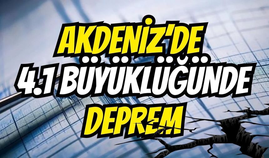 Akdeniz’de korkutan sarsıntı: Datça açıklarında 4,1 büyüklüğünde deprem!