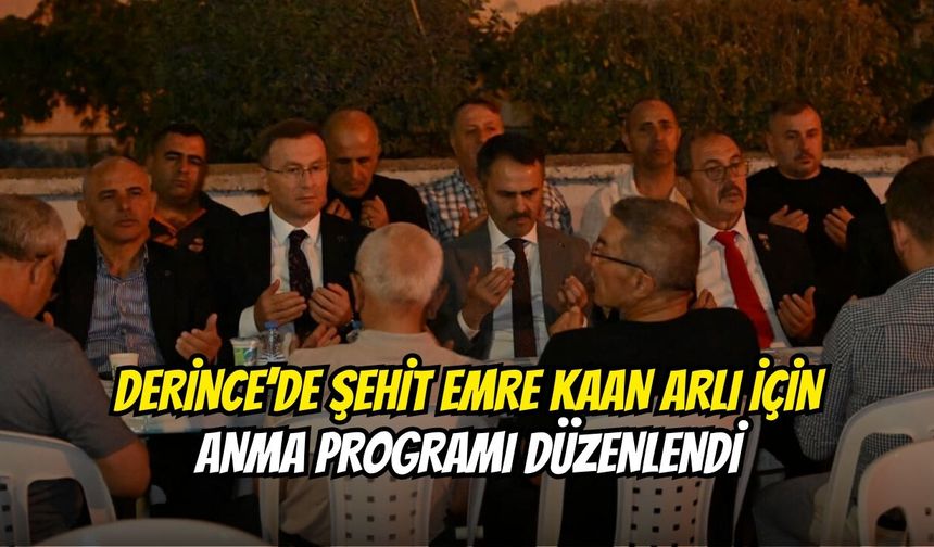 Derince’de Şehit Emre Kaan Arlı İçin Anma Programı Düzenlendi