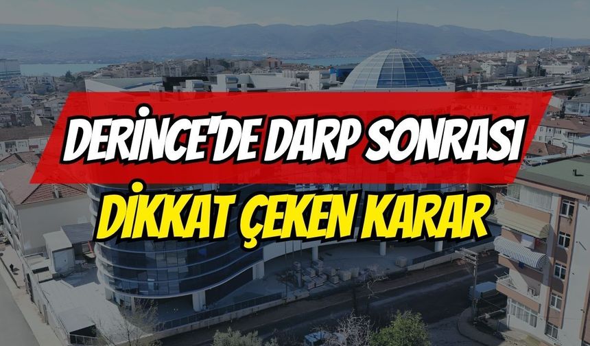 Derince Belediyesi’nde Darp İddiası Sonrası Dikkat Çeken Görevlendirme