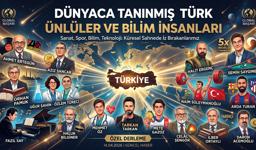 Dünyaca Tanınmış Türk Ünlüler ve Bilim İnsanları