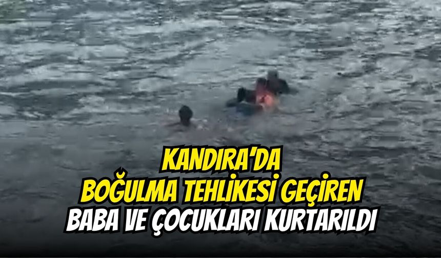 Kandıra’da Boğulma Tehlikesi Geçiren Baba Ve Çocukları Kurtarıldı