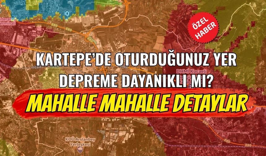 Kartepe'de oturduğunuz mahallenin zemini ne kadar sağlam ?