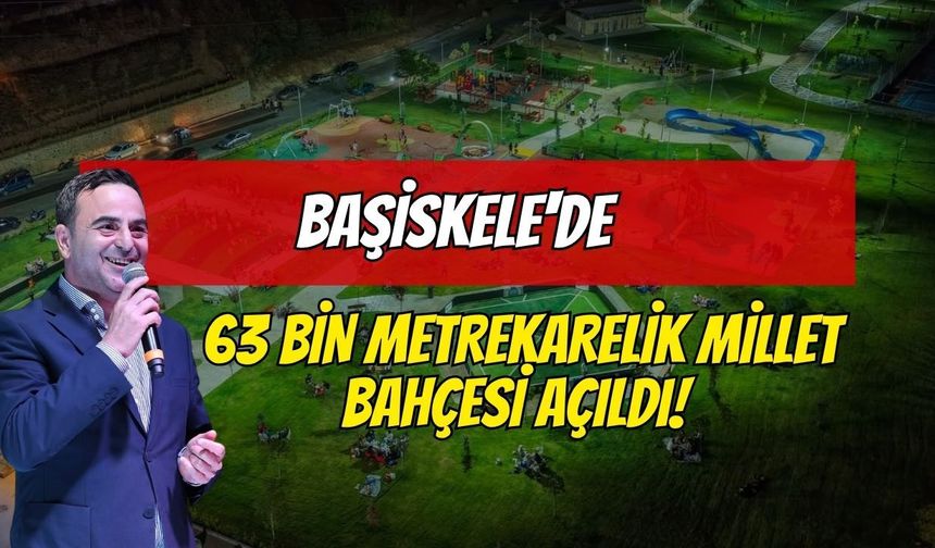 Başiskele'de 63 Bin Metrekarelik Millet Bahçesi Açıldı!