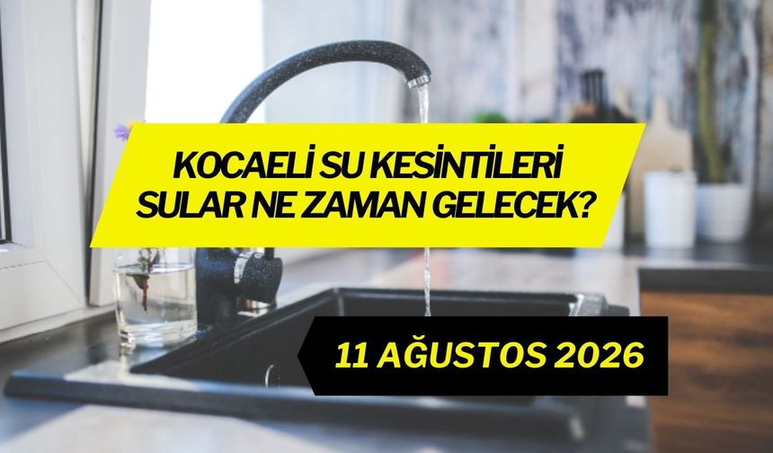 Kocaeli’de 8 mahallede su kesintisi
