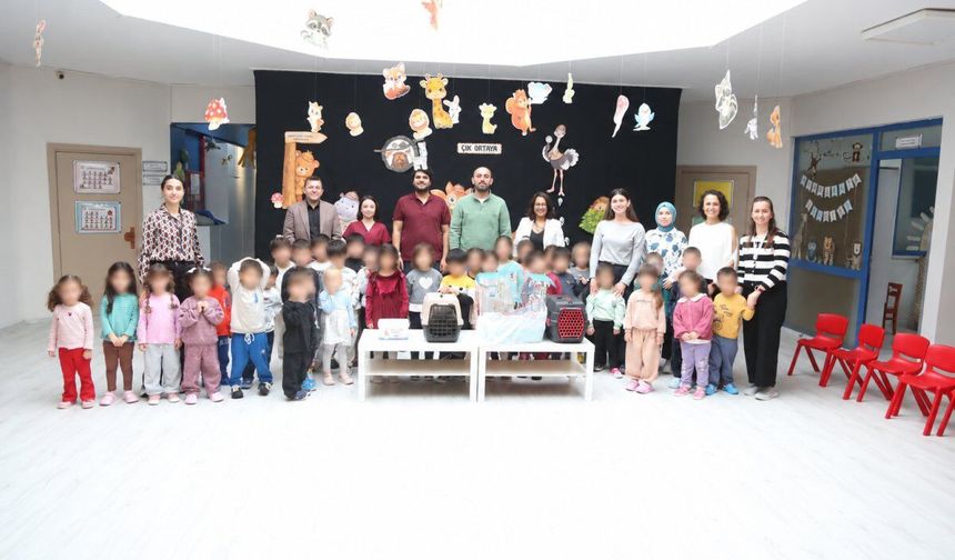 Çayırova’da minikler veterinerlik mesleğini yakından tanıdı