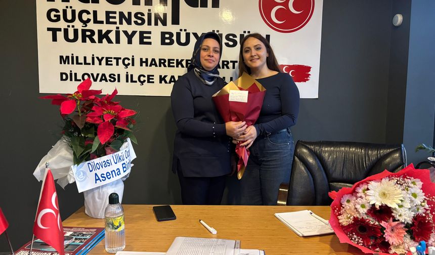 Dilovası MHP’de görev değişimi: Sema Tonbuloğlu’ndan Ceylan Demir’e tebrik