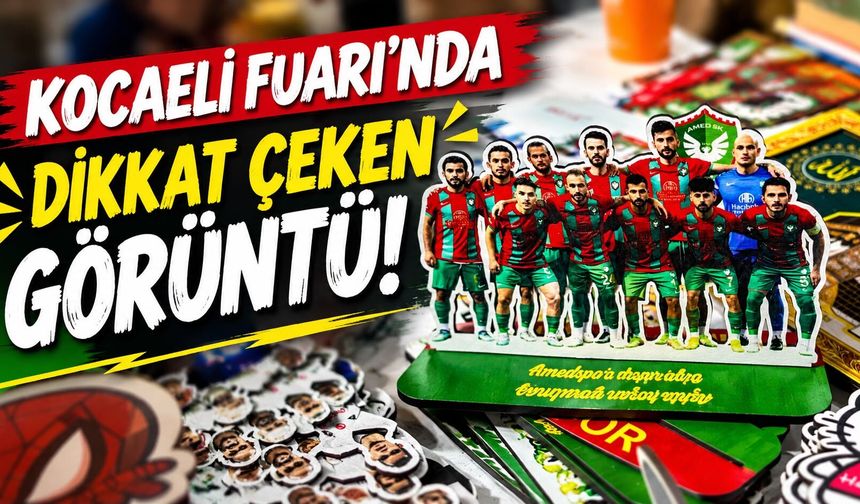 Kocaeli Kitap Fuarı’nda dikkat çeken detay: Amedspor ürünleri var, Kocaelispor ürünleri yok