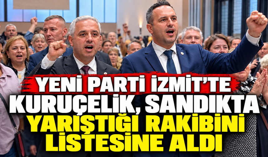 Yeni Parti İzmit’te Kuruçelik, sandıkta yarıştığı rakibini listesine aldı