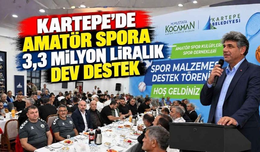 Kartepe’de Amatör Spora 3,3 Milyon Liralık Dev Destek