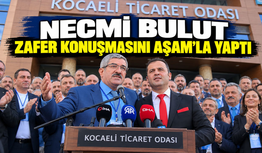 NECMİ BULUT ZAFER KONUŞMASINI AŞAM'LA YAPTI