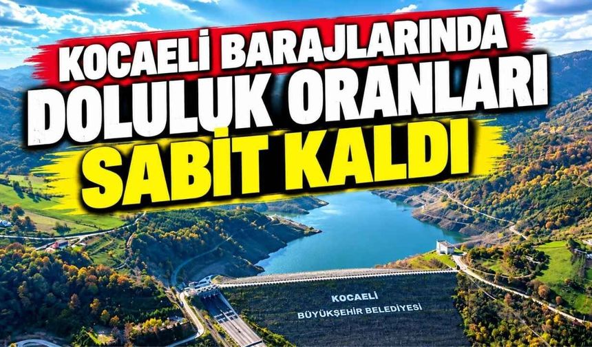 Kocaeli Barajlarında Doluluk Oranları Sabit Kaldı