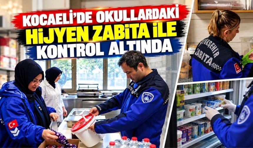 Kocaeli'de Okullardaki Hijyen Zabıta İle Kontrol Altında