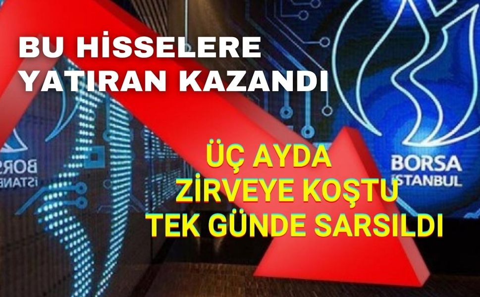 Borsa üç ay tırmandı bir günde altındaki zemin kaydı