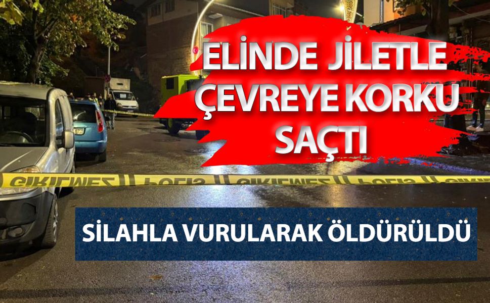 İzmit'te elinde jiletle insanları rahatsız etti:  Kurşunların hedefi oldu